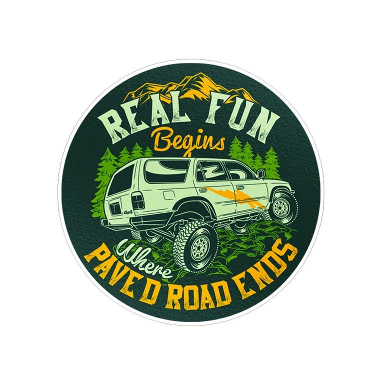 استیکر لپ تاپ ماسا دیزاین طرح OFF ROAD مدل STK963