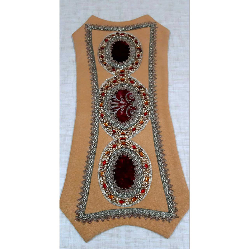 ست رومیزی 3 تکه مدل سنگ دوزی A-828