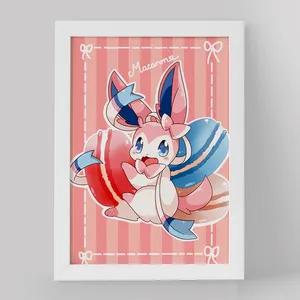 تابلو خندالو مدل سیلوئون انیمه پوکمون کد 17319