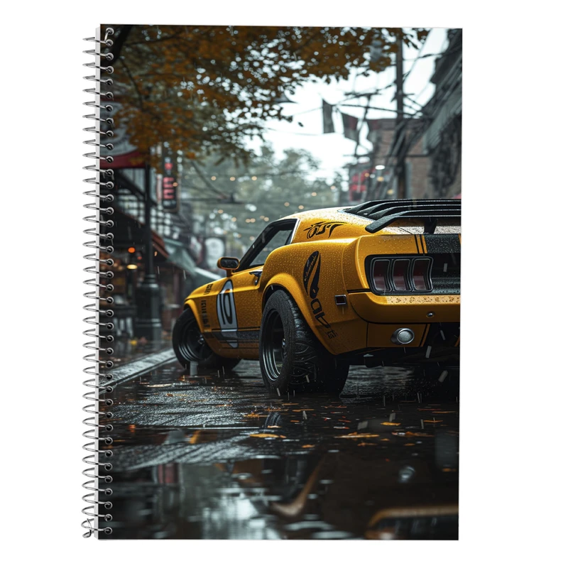 دفتر زبان 50 برگ مدوپد مدل دو خط طرح need for speed کد DF13599
