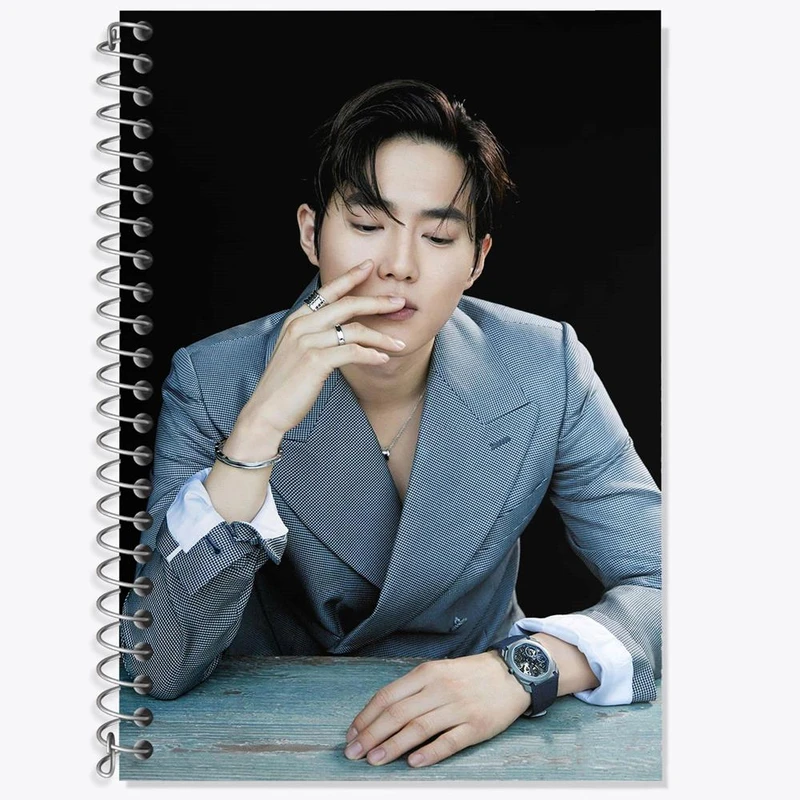 دفتر زبان 50 برگ خندالو مدل دو خط طرح سوهو گروه اکسو EXO کد 13504