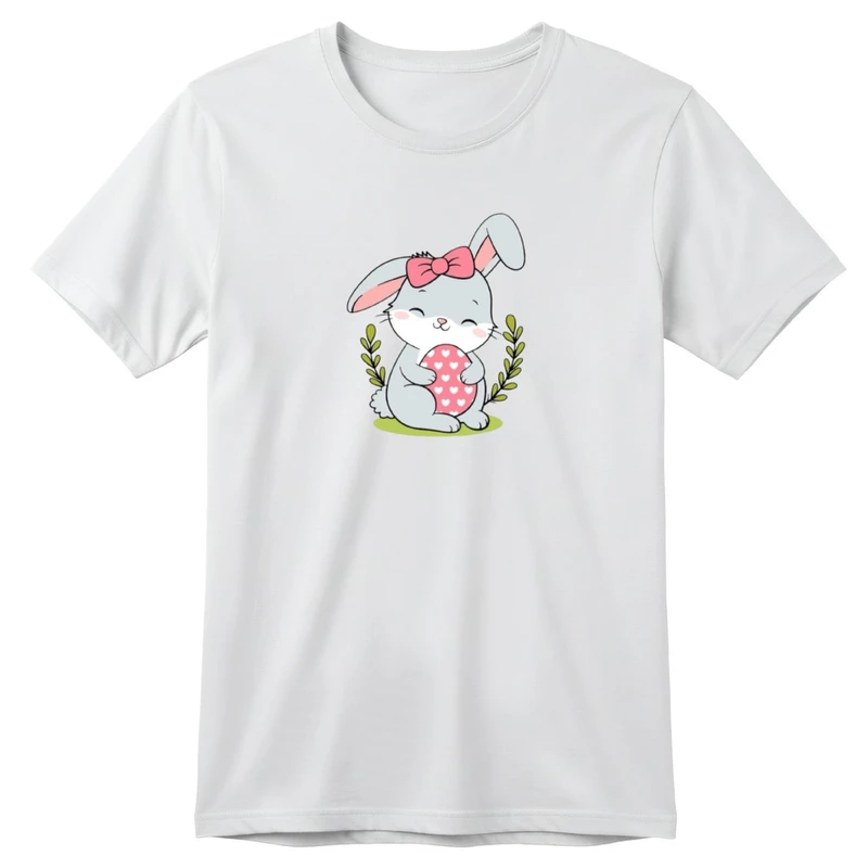 تی شرت آستین کوتاه بچگانه مدل خرگوش کد 03