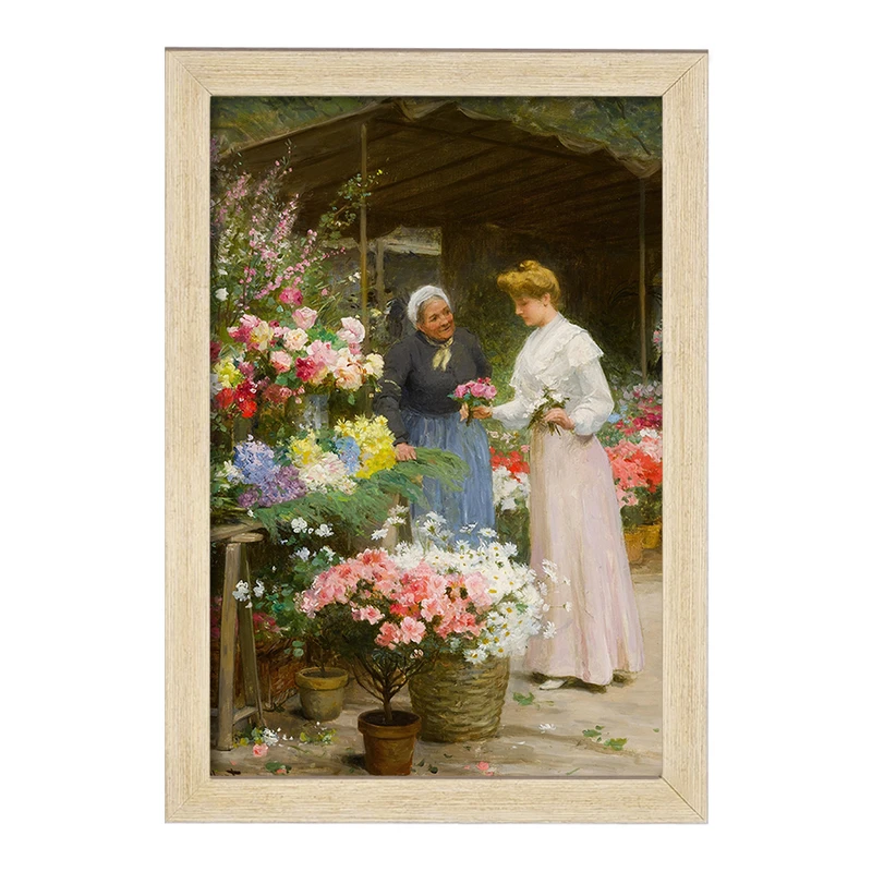 تابلو خندالو مدل نقاشی راهپیمایی گل مادلین اثر ویکتور گابریل گیلبرت کد F12246