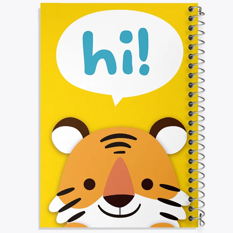 دفتر نت موسیقی 50 برگ خندالو مدل ببر بامزه کد F2004