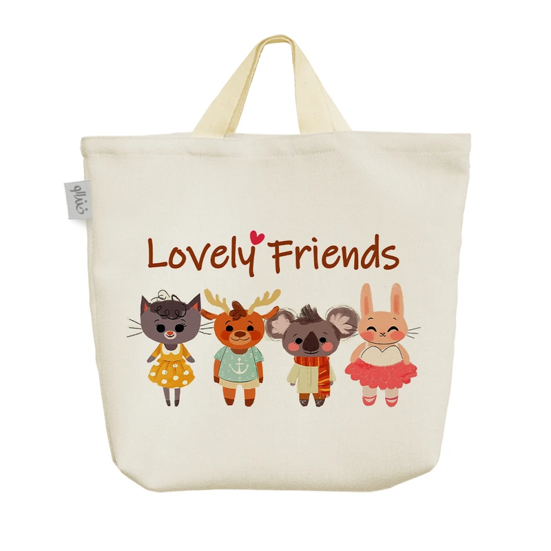 ساک خرید خندالو مدل Lovely Friends کد S51