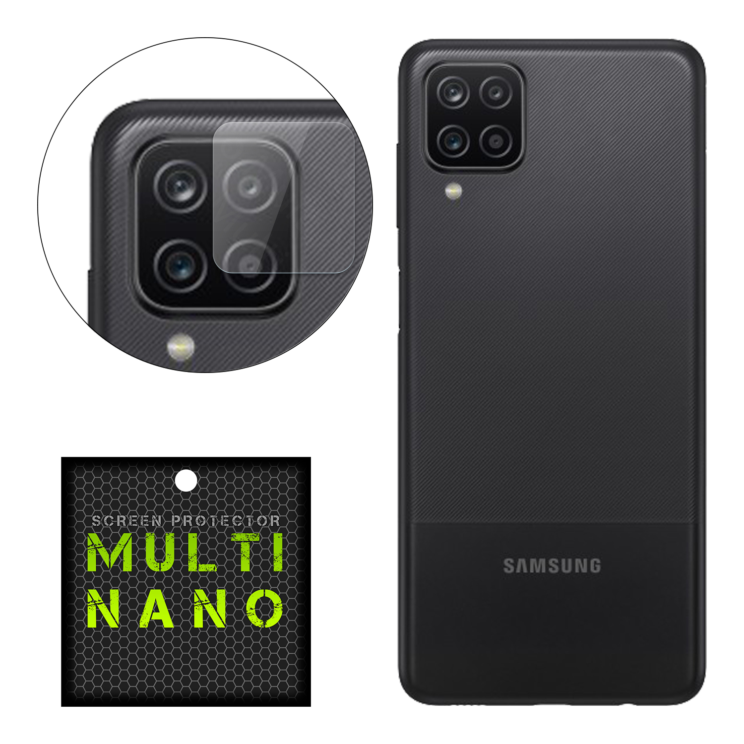 محافظ لنز دوربین مولتی نانو مدل Ultra مناسب برای گوشی موبایل سامسونگ Galaxy A12