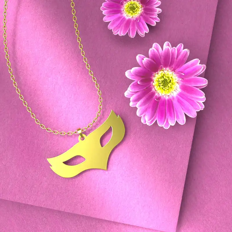 گردنبند طلا 18 عیار زنانه مدوپد مدل هالووین کد G3-1-1208