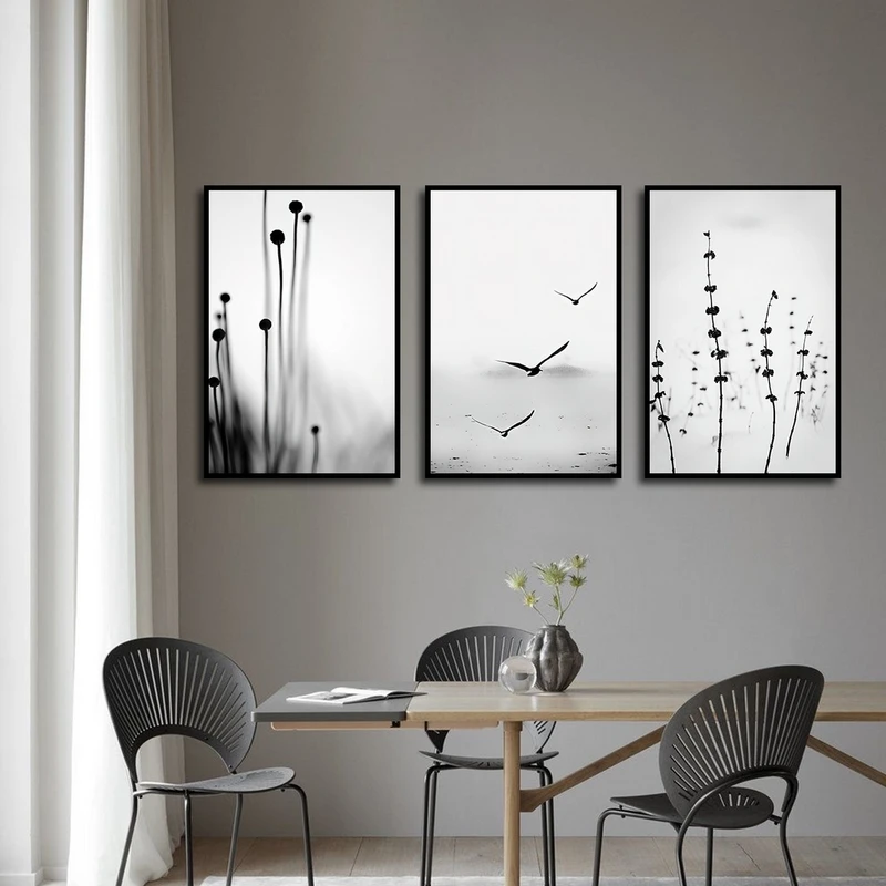 تابلو بکلیت طرح طبیعت و پرنده مدل B-2380 مجموعه 3 عددی