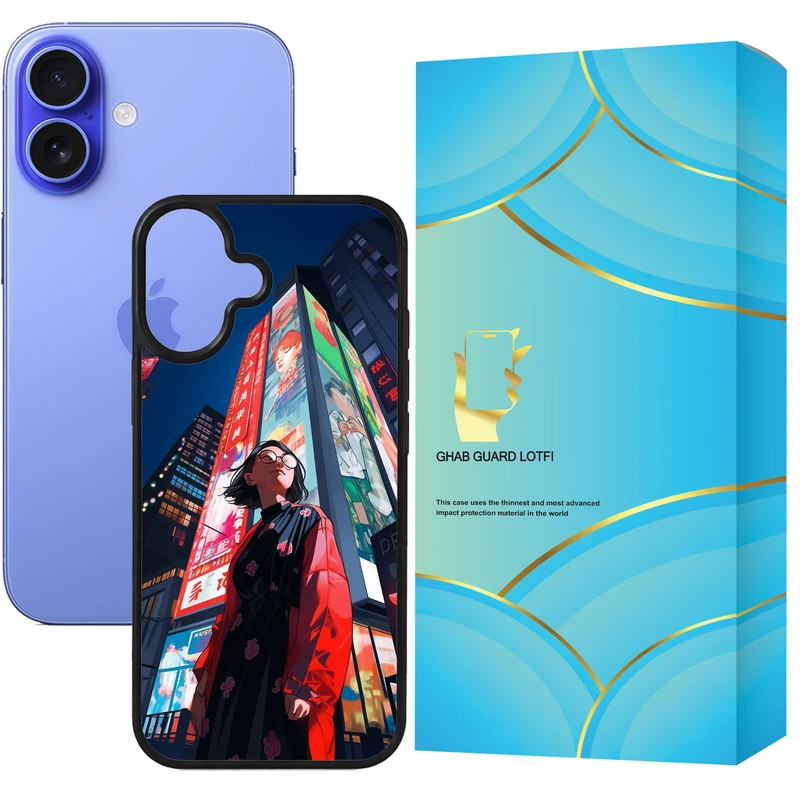 کاور قاب گارد لطفی طرح دخترانه  مدل GCHP16 مناسب برای گوشی موبایل اپل iPhone 16 