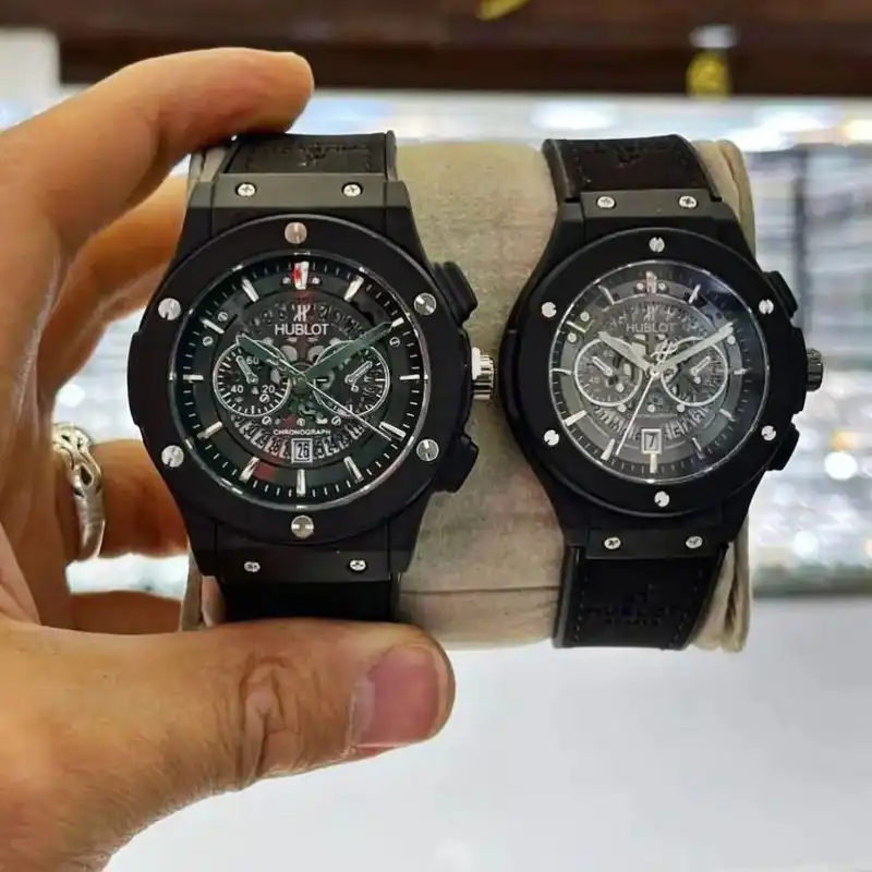 ست ساعت مچی عقربه ای زنانه و مردانه  مدل بیگ بنگ تک موتور