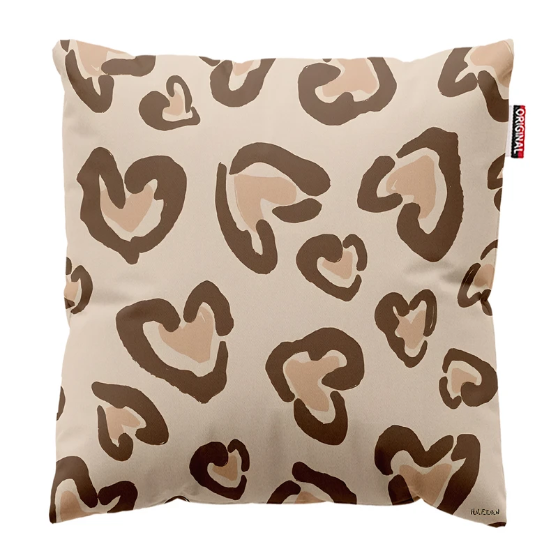 کوسن پاد آفرین مدل مینیمال طرح قلب کد PK403422 سایز 40*40 سانتی متر