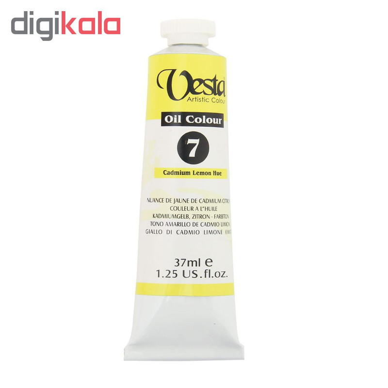 رنگ روغن وستا مدل Cadmium Hue 7 حجم 37 میلی لیتر رنگ روغن وستا مدل Cadmium Hue 7 حجم 37 میلی لیتر