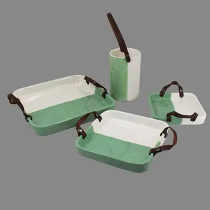 ست ظروف پذیرایی سرامیکی کد noo-2 مجموعه 4 عددی