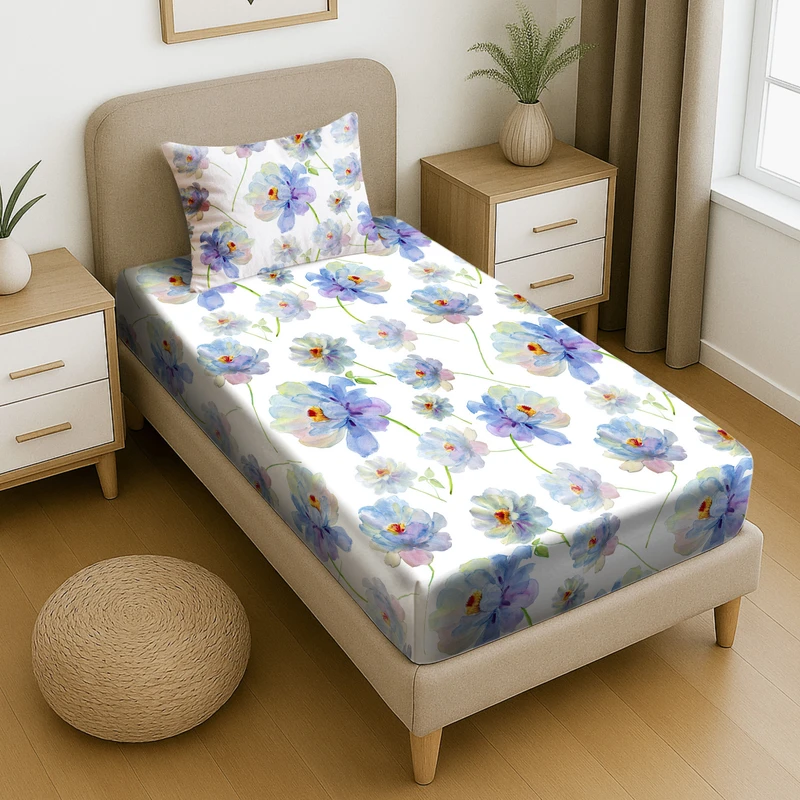 سرویس ملحفه پامیل مدل RH760HS یک نفره 2 تکه