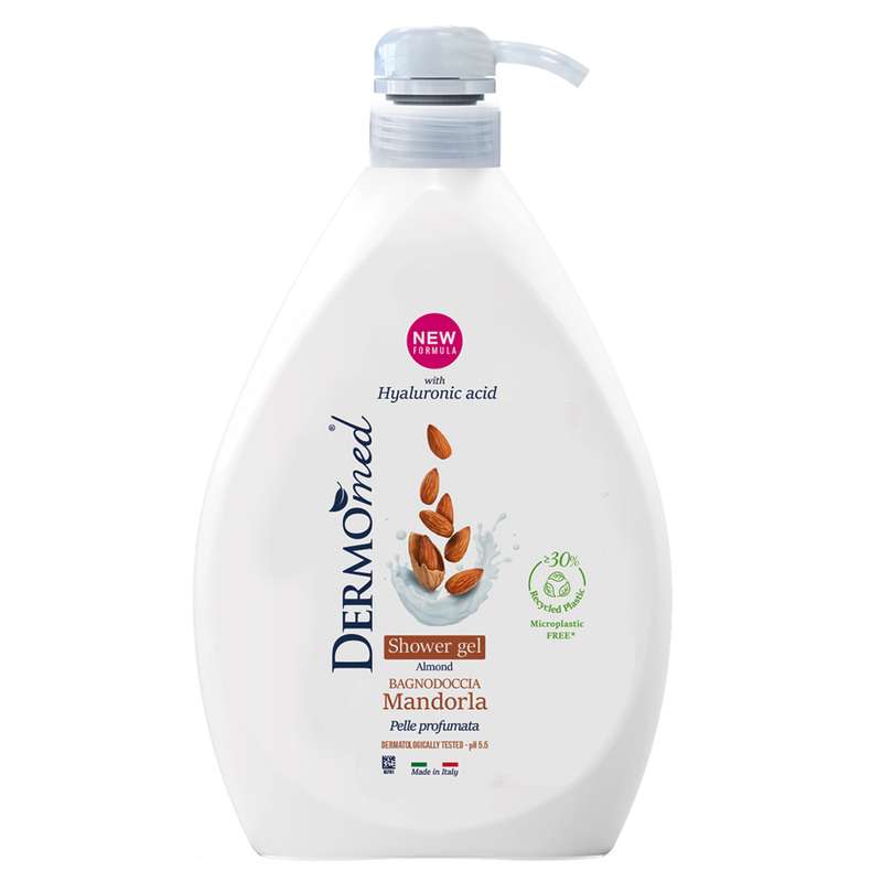 شامپو بدن درمومد مدل روغن بادام حجم 1000 میلی لیتر