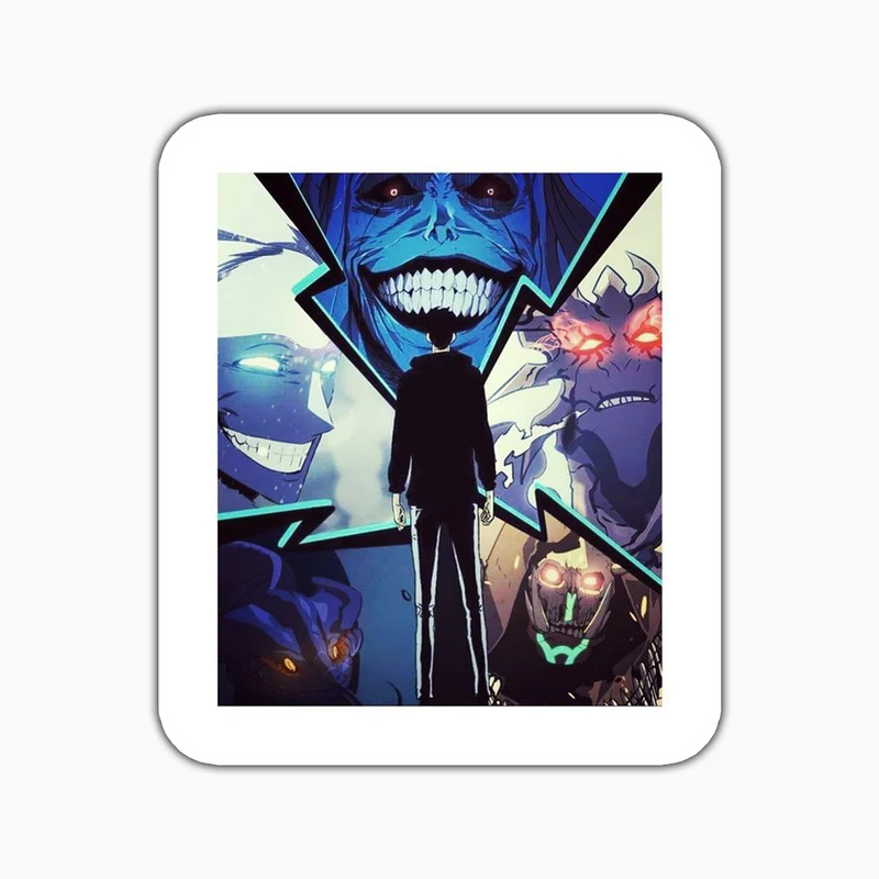 استیکر لپ تاپ و موبایل بووم طرح انیمه Solo Leveling مدل Sung کد MD86