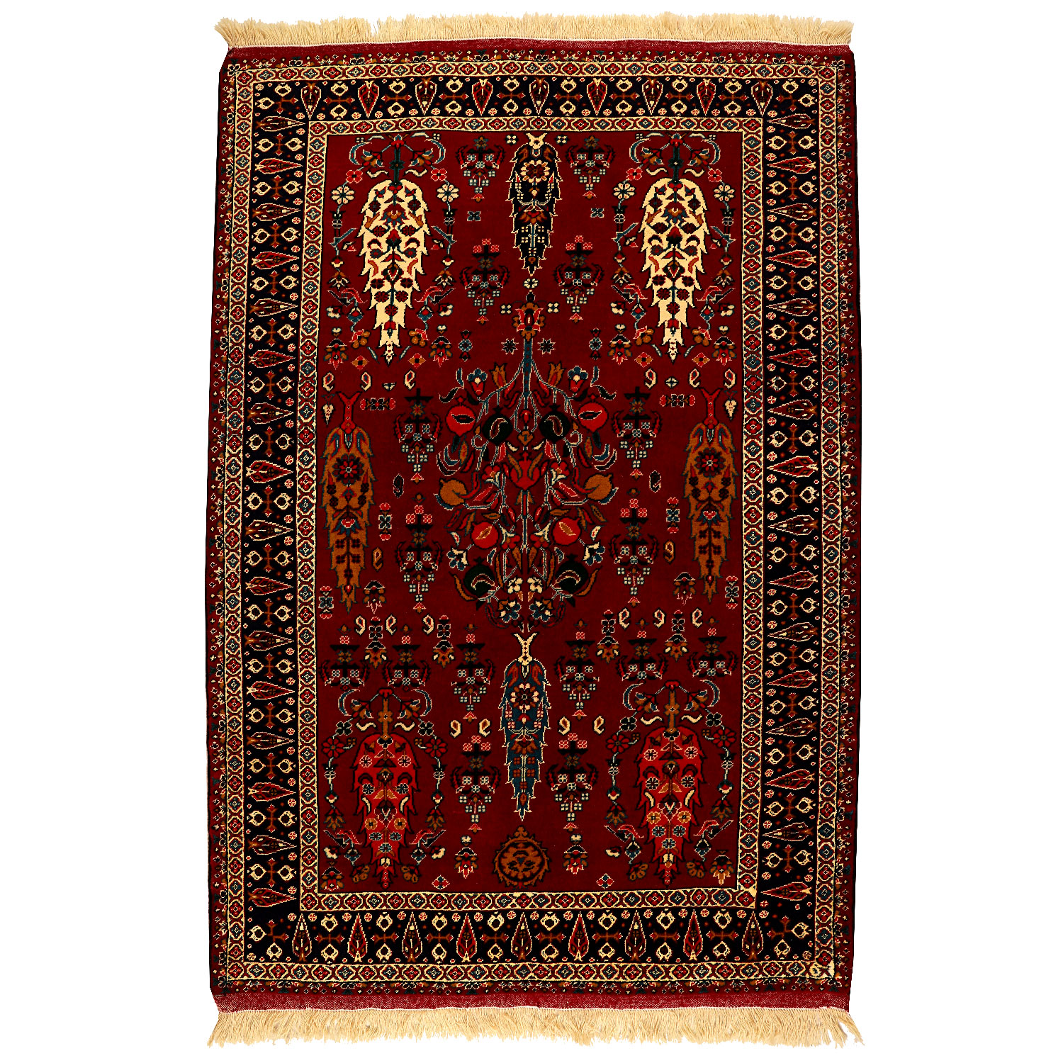 فرش دستبافت سه متری مدل ترکمنی کد 998883