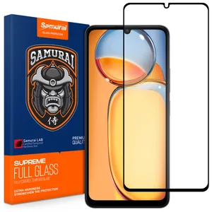 محافظ صفحه نمایش شیشه ای سامورایی مدل ovglass مناسب برای گوشی موبایل شیائومی Redmi 13C / Poco C65
