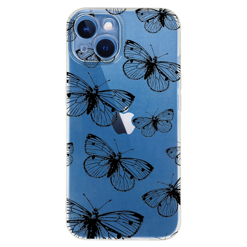 کاور مگافون طرح پروانه مدل C54-B مناسب برای گوشی موبایل اپل iPhone 13