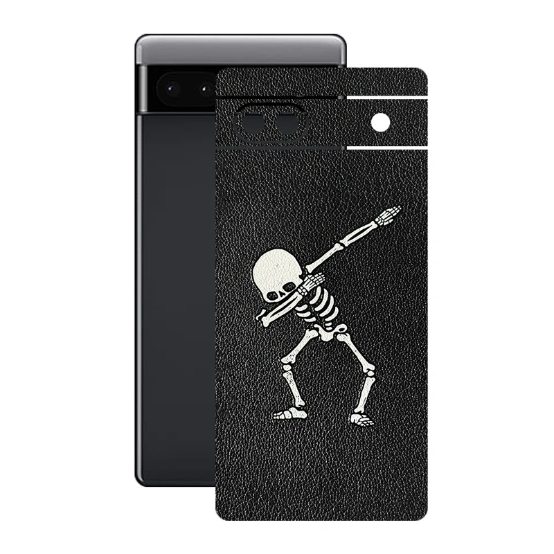 برچسب پوششی ریمکس مدل Leth طرح اسکلت مناسب برای گوشی موبایل گوگل Pixel 6a