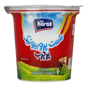 ماست پر چرب پروبیوتیک غنی شده با ویتامین D3 هراز - 750 گرم