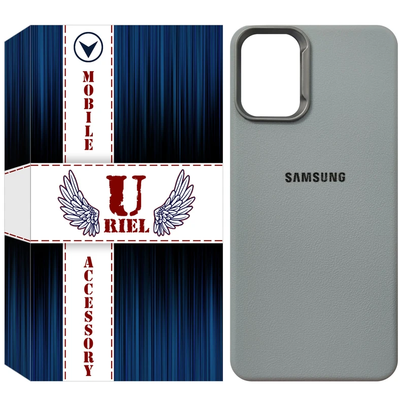 کاور یوریل مدل قاب Leather Design طرح چرمی مناسب برای گوشی موبایل سامسونگ Galaxy A12 / A12 Nacho / M12
