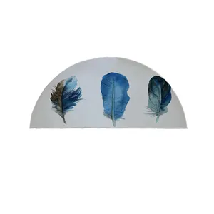  پادری مدل نیم دایره طرح کلاسیک پر رنگی کد 9269 سایز 90×45 سانتی متر