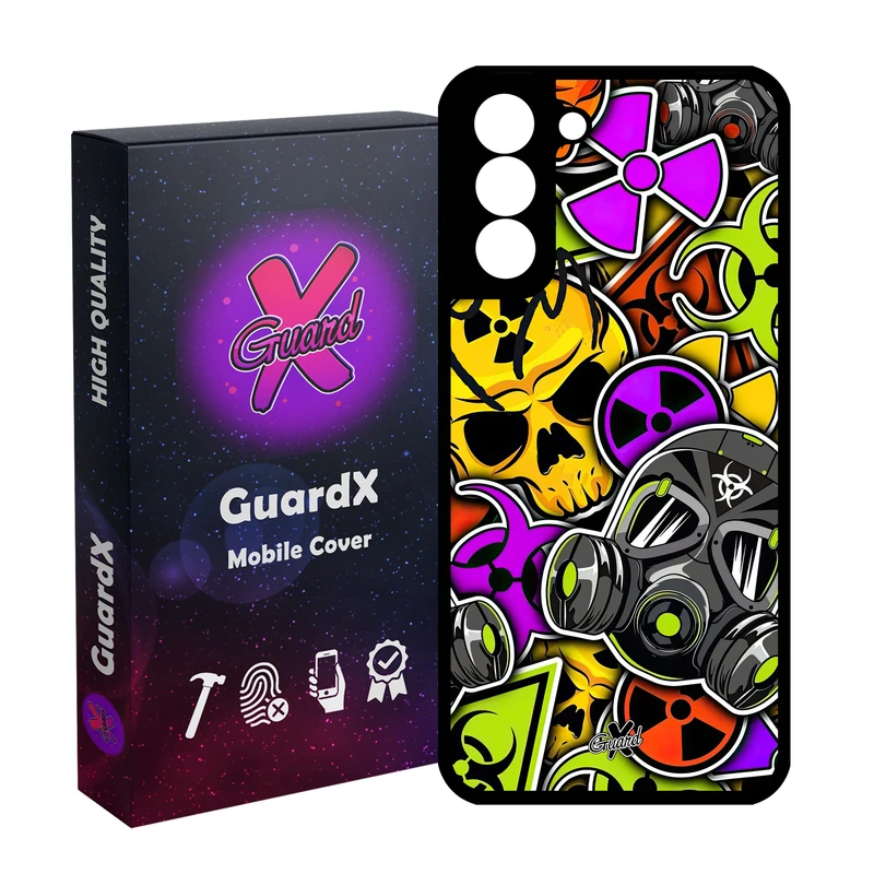کاور گارد ایکس طرح ماسک مدل Glass10591 مناسب برای گوشی موبایل سامسونگ Galaxy S21 FE