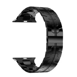 بند پنتر مدل Magnetic Luxury Link مناسب برای اپل واچ سری 1/2/3/4/5/6/7/8/9/SE/ULTRA/ULTRA 2 سایز 42/44/45/49 میلی متری