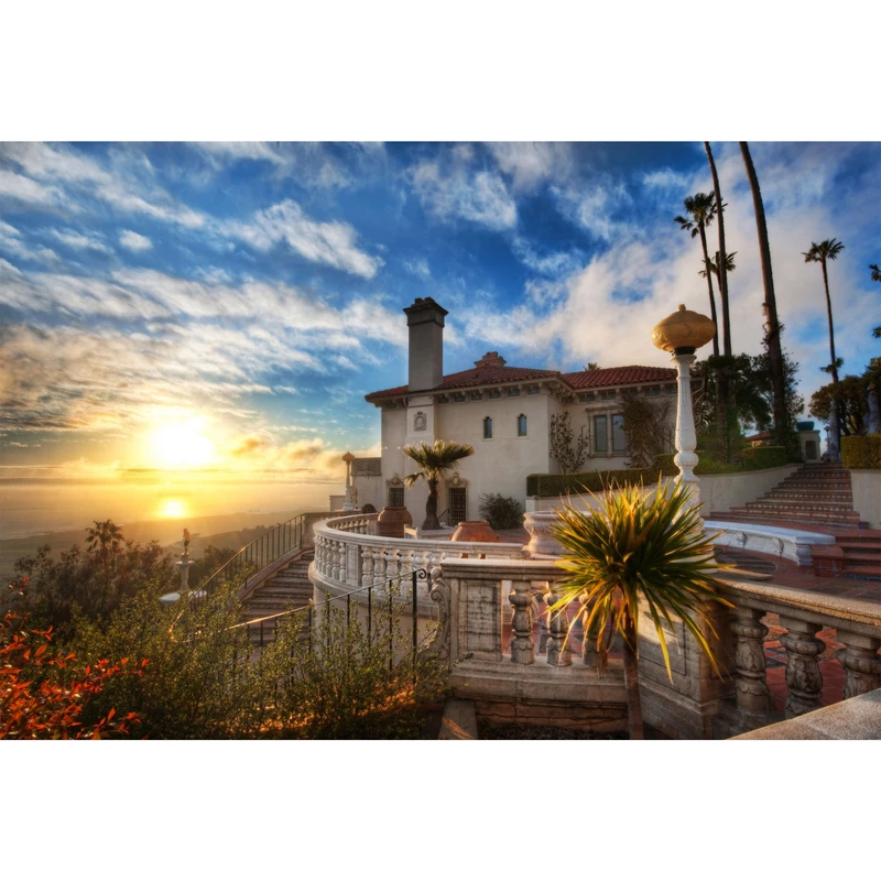 تابلو شاسی مدل اسمان و جنگل و ویلا  T7154