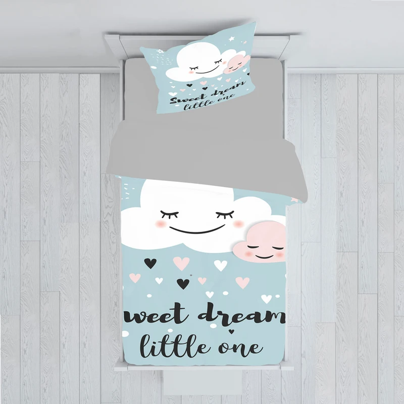 سرویس روتختی مدل ابر کارتونی TXY490 تک نفره 5 تکه