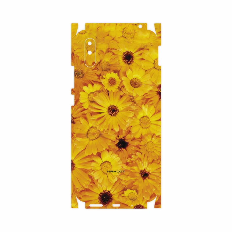 برچسب پوششی ماهوت مدل Yellow-Flower-FullSkin مناسب برای گوشی موبایل شیائومی Redmi 9i Sport