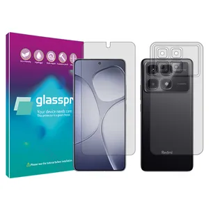 Glass Pro Resistant model transparent screen protector suitable for Xiaomi Redmi K70 Ultra mobile phone along with the phone back protector