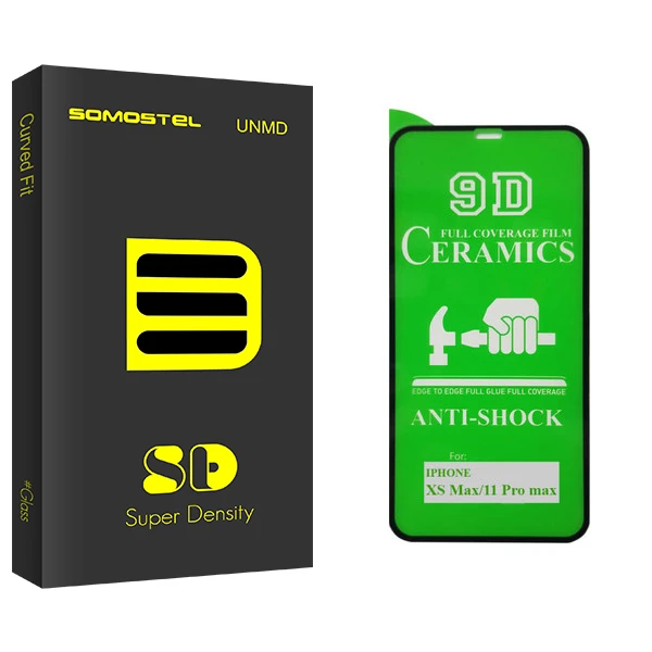 محافظ صفحه نمایش 9D سوماستل مدل Sd Glass مناسب برای گوشی موبایل اپل iphone XS Max / 11 pro Max