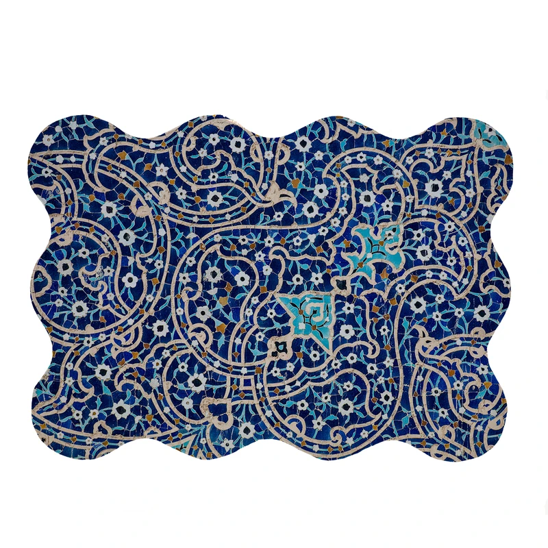 پادری مدل دالبر طرح کاشی کد 5297 سایز 80x110 سانتی متر