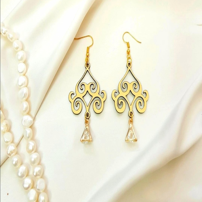 گوشواره دخترانه مدل فرفورژه