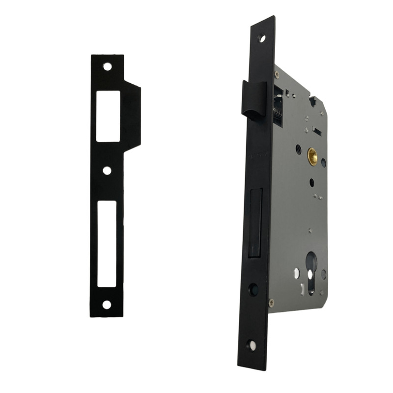 قفل در سوییچی آماتیس کد 7.5CM BK به همراه مقابل قفل