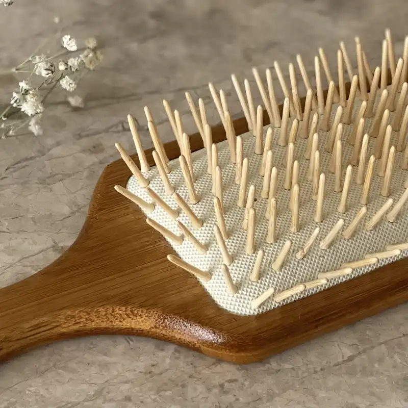 برس مو مدل Wood bamboo