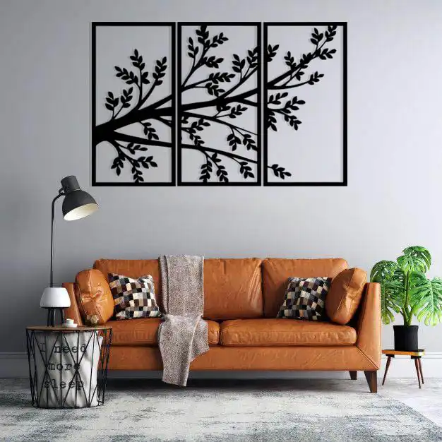 استیکر دیواری طرح درخت کد 008 مجموعه 3 عددی