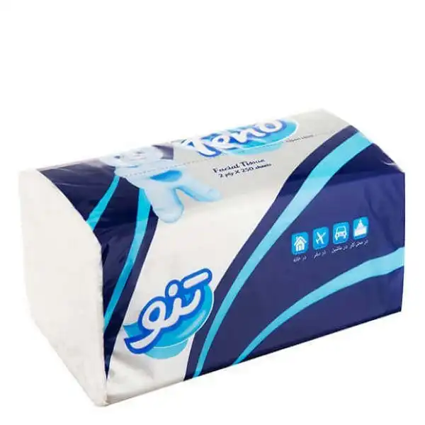 دستمال کاغذی 250 برگ تنو مدل Soft بسته 6 عددی