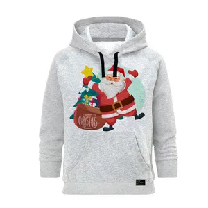 هودی زنانه مدل کریسمس کد J148 رنگ طوسی