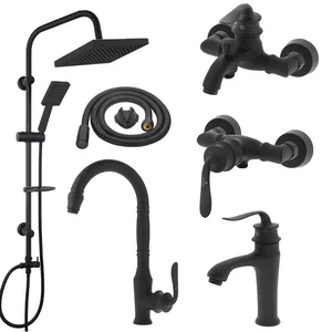 ست شیرآلات کویران آذر مدل هلن مات مجموعه 6 عددی