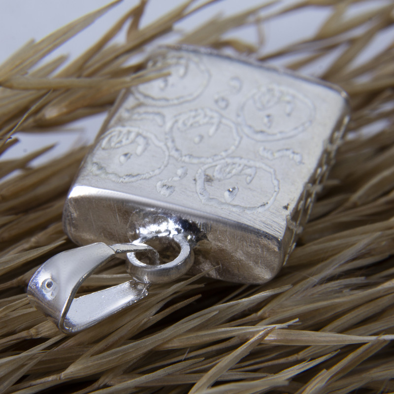 آویز گردنبند نقره بازرگانی میلادی مدل کیفی کد PKD_021