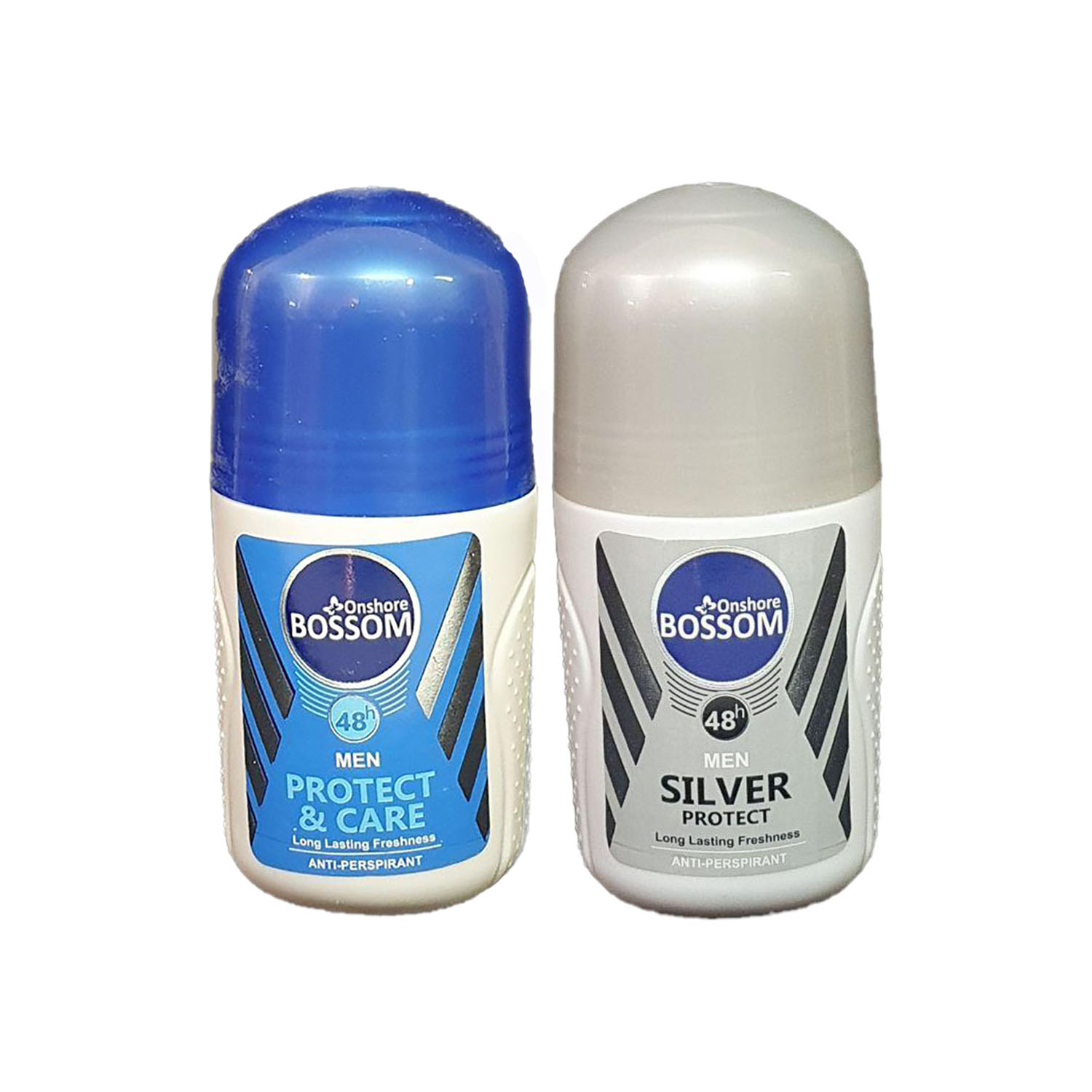 رول ضد تعریق مردانه انشور بوسوم مدل  Silver و Protect & care حجم 75 میلی لیتر مجموعه 2 عددی