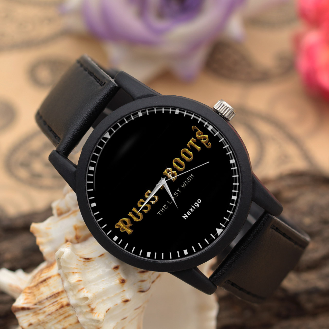 ساعت مچی عقربه ای ناکسیگو مدل Puss in Boots The Last Wish کد LF14015 ساعت مچی عقربه ای ناکسیگو مدل Puss in Boots The Last Wish کد LF14015