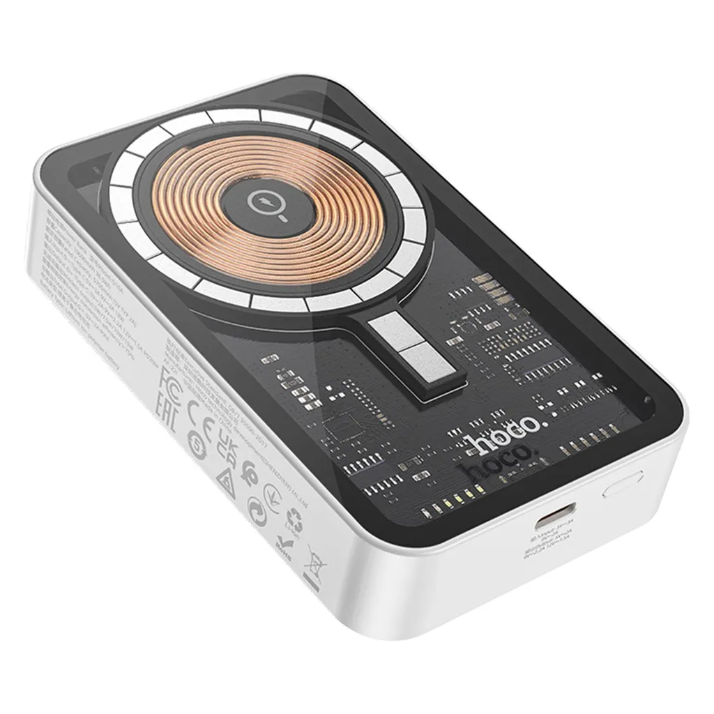 پاوربانک هوکو مدل Q10A WIRELESS PD+QC3.0 20W ظرفیت 10000 میلی‌ آمپر ساعت