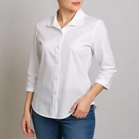 شومیز آستین سه ربع یقه انگلیسی زنانه مدل مارال