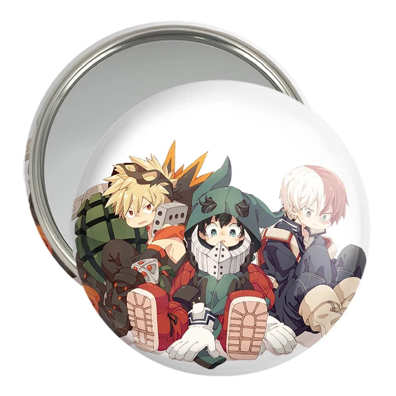 آینه جیبی خندالو مدل تودروکی و دکو و باکوگو انیمه آکادمی قهرمان من  کد 11606