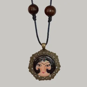 گردنبند دست ساز زنانه مدل خورشید خانم