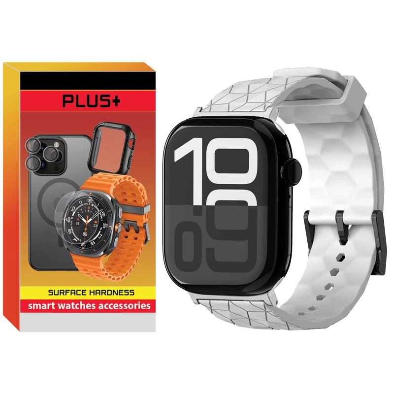 بند پلاس مدل Rhombus Silver PL مناسب برای اپل واچ سری 4/5/6/Se سایز 40 میلیمتری